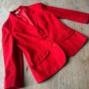VINTAGE Pendleton Wool Red Lined Blazer 🍅